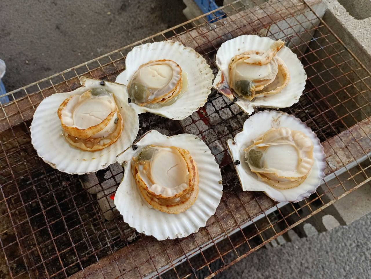 炉端焼きのホタテ